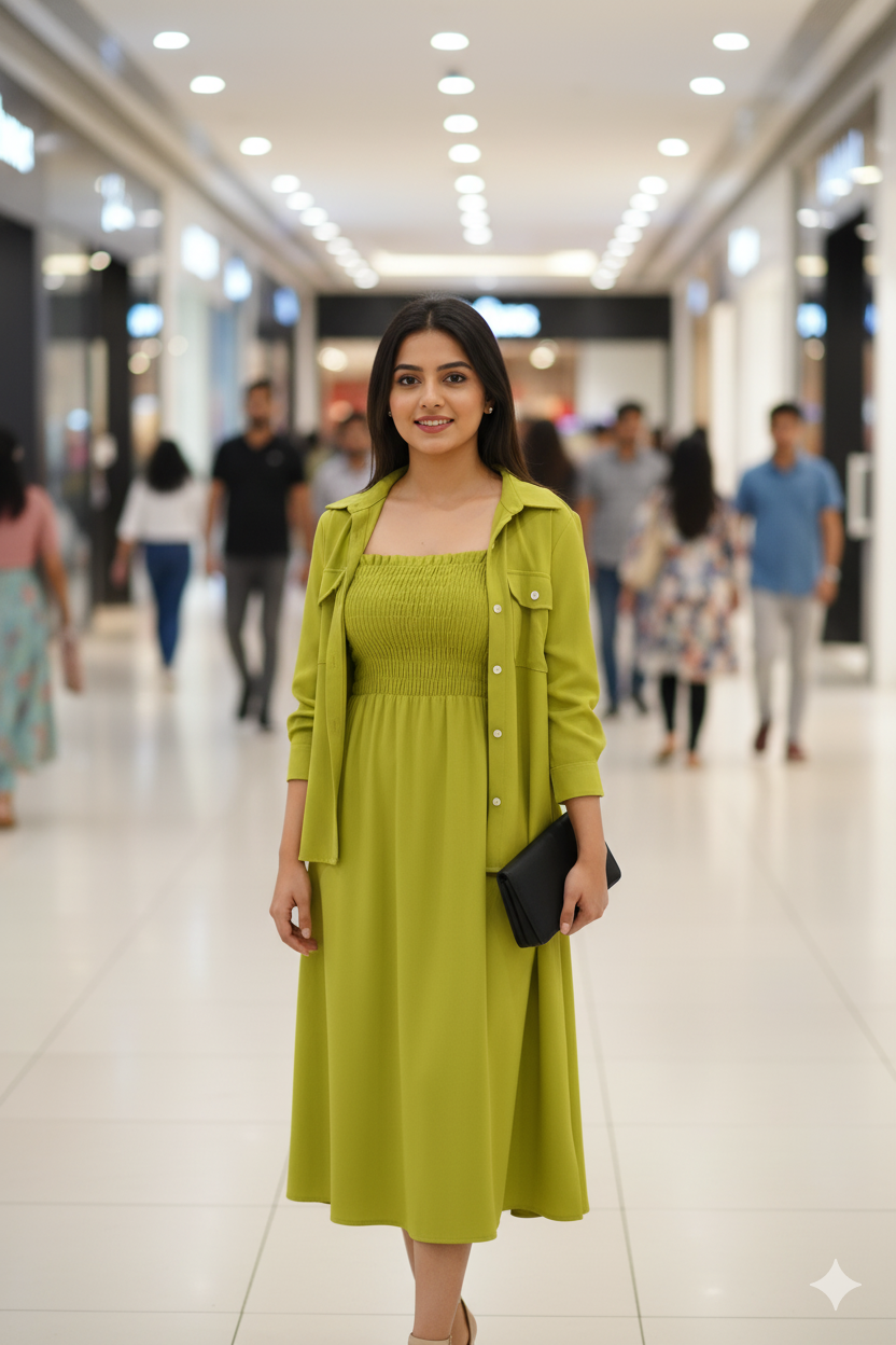 💫 3-Piece Imported Smoke Maxi with Matching Koti