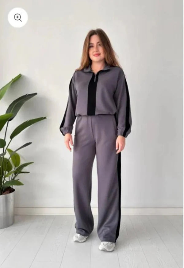 ✨ Winter Zipper Panel 2 PC Co-Ord Set ✨