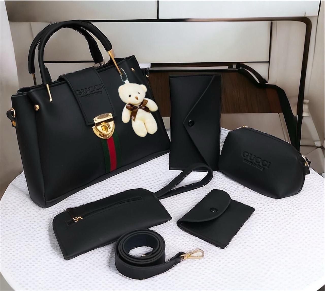 🔥 Gucci 5pcs Lock Style 🔥 (Black)