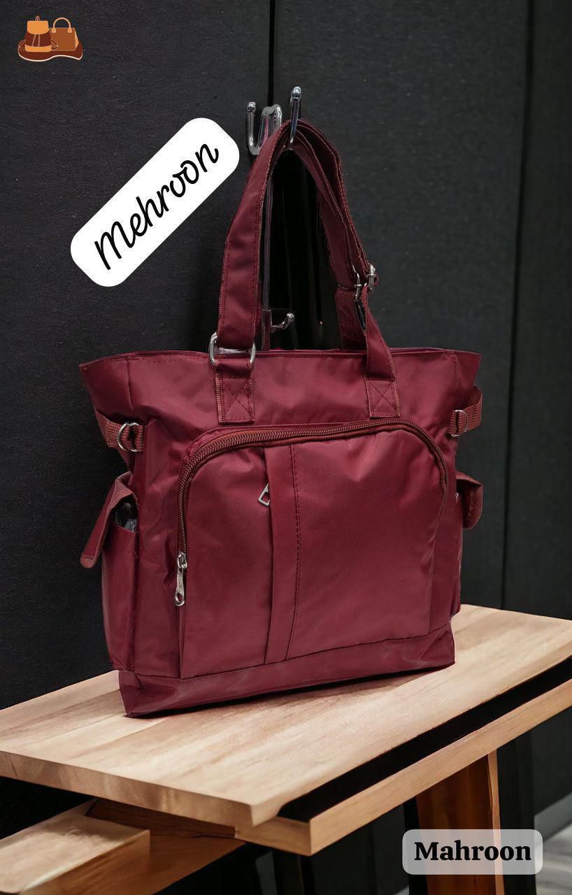 🎀 Premium Multi-Purpose Baby & Travel Bag – Large Size 🎀 (Maroon)