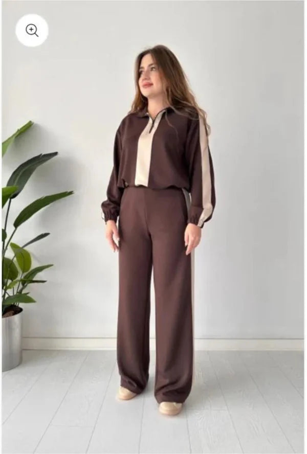 ✨ Winter Zipper Panel 2 PC Co-Ord Set ✨