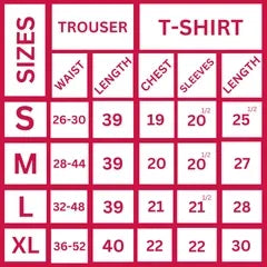 Black Pink Mood Print Printed Night Suit